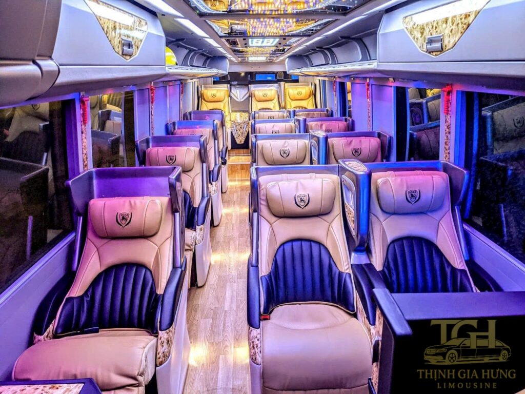 Thuê xe limousine 16 chỗ nội thất đẹp_Thịnh Gia Hưng Xe limousine 16 chỗ_Thịnh Gia Hưng