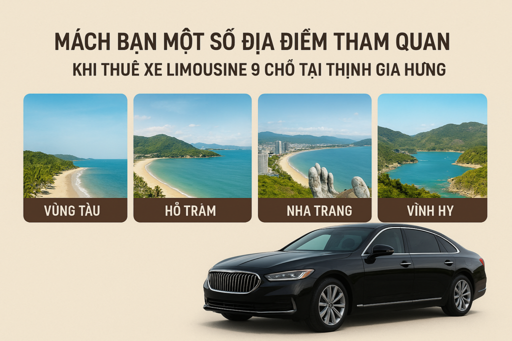 Thuê xe limousine 9 chỗ đi tham quan
