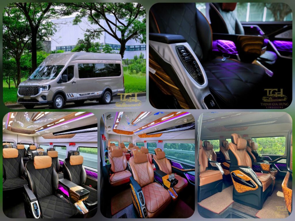thuê xe limousine 12 chỗ Dcar Maybach