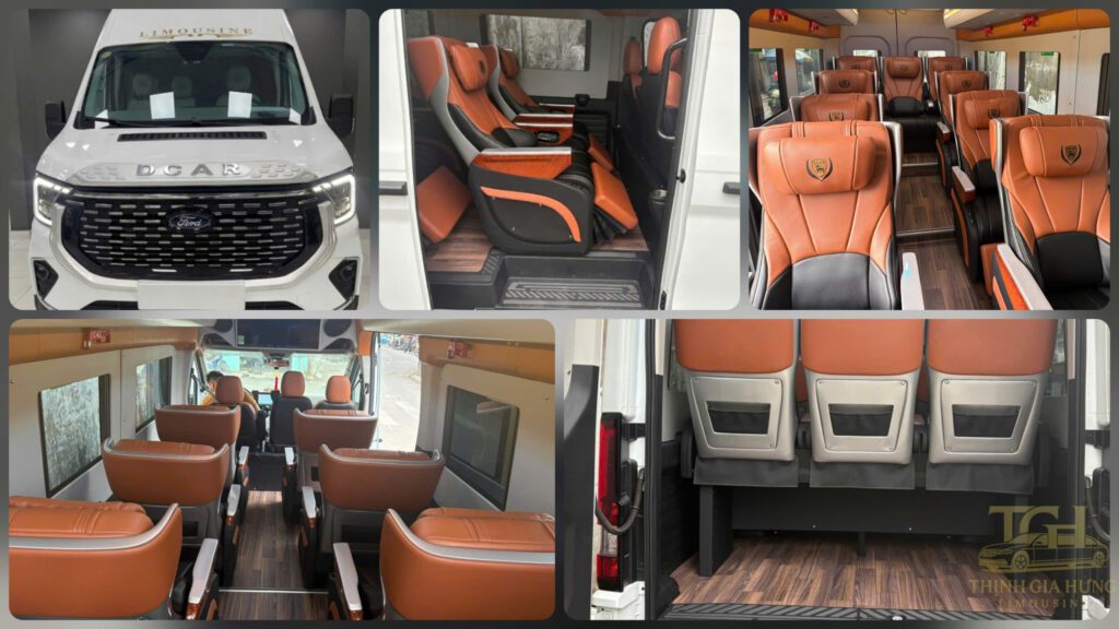 Xe limousine 12 chỗ đời mới thương hiệu Dcar