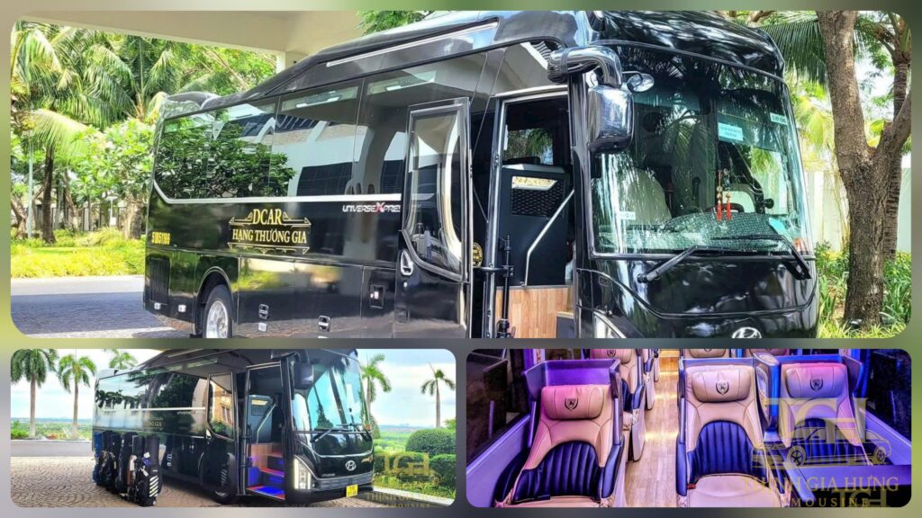 Thuê xe limousine 16 chỗ đi đánh golf