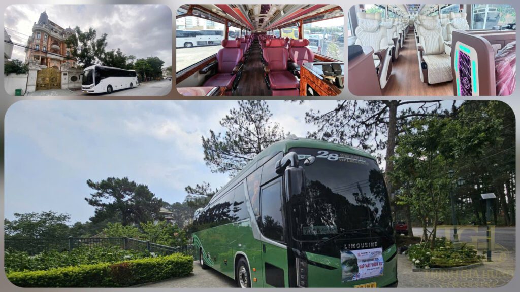 Xe limousine 29 chỗ có massage đời 2026 tại Tphcm