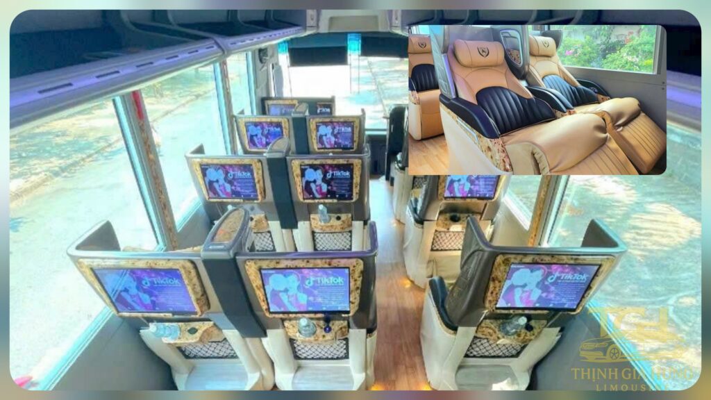 nội thất xe limousine 16 chỗ